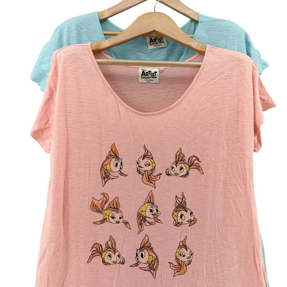 Disney Artist Collection Cleo Pinocchio + Oswald Lucky Rabbit Shirt BUNDLE XL